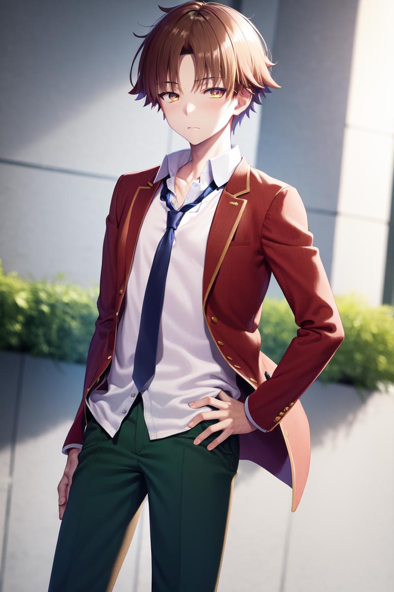 08986-2637986593-masterpiece, best quality, highres, 1boy kiyotaka ayanokoji, school uniform white shirt red jacket open jacket blue necktie gree.png